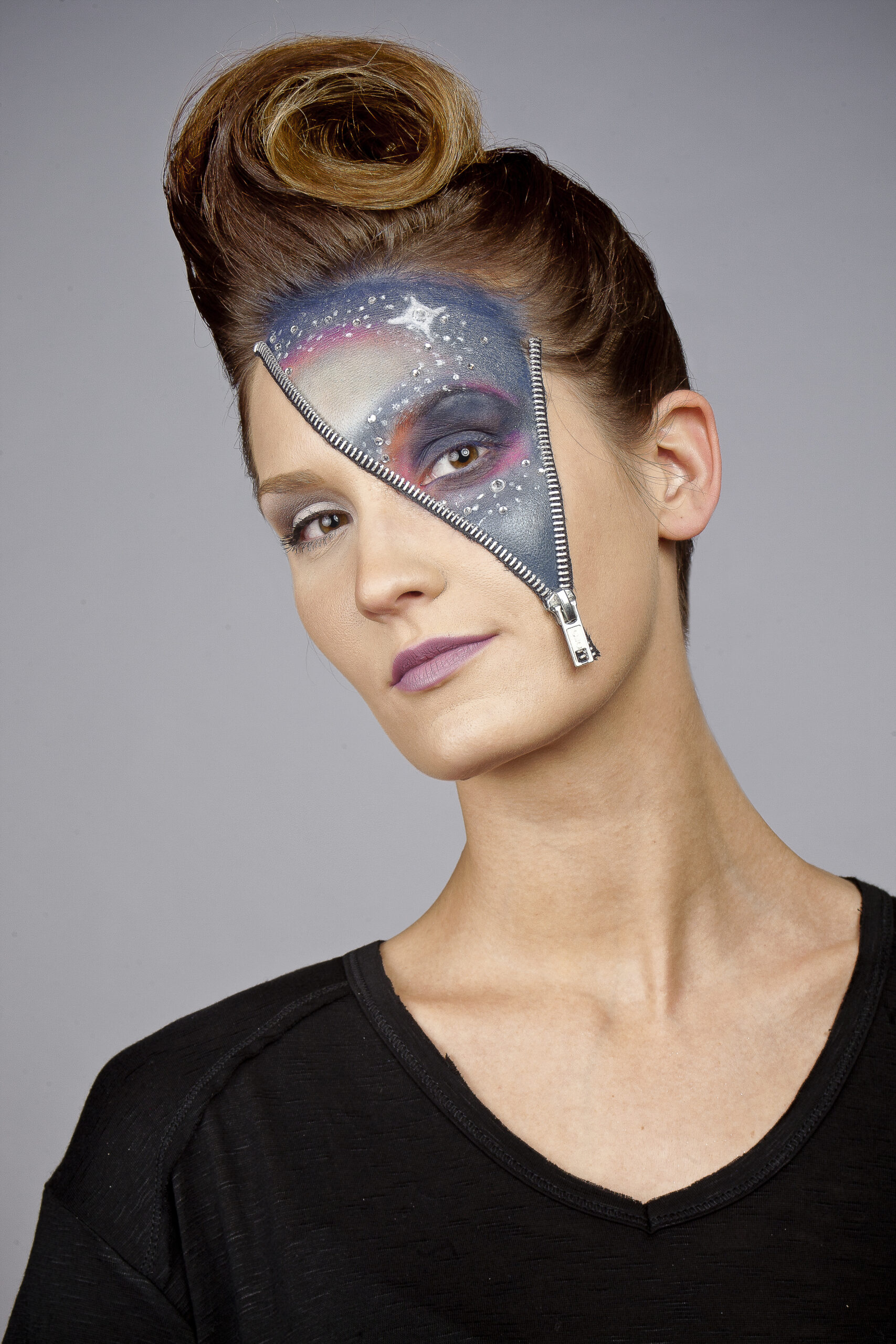 Headshot taken at Capitol School of Hairstyling and Esthetics
