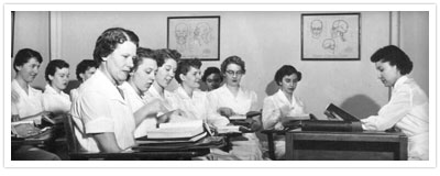 A Capitol School classroom from the school’s early years